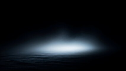 Obraz premium Abstract dark background with glowing light and smoke effect