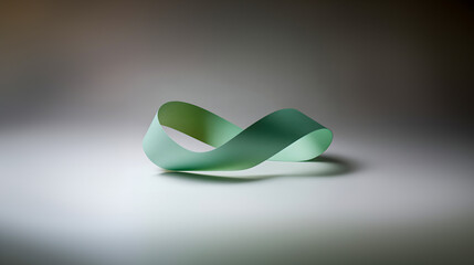 Möbius Strip Infinity Loop Artwork Unique Math Symbol Decor Continuous One-Sided Möbius Band Mathematical Art