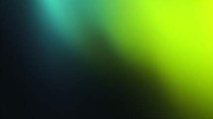 Diagonal transition of dark teal blending into bright neon lime green forms abstract light effect