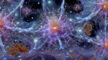 Synaptic symphony harmonious light pulse intricate connection collaborative intelligence Business background featuring synaptic symphony breathtaking array of harmonious light pulse intricate glowing