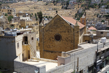 Church at Salt city in west-central Jordan. It is an ancient trading city
