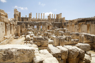 Fototapeta premium Qasr Al-Abd, a large Hellenistic palace close to the village of Iraq Al-Amir, Jordan