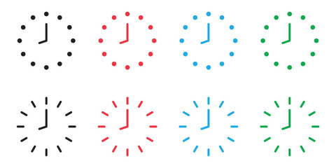 clock icon vector