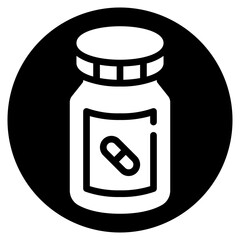 medicine glyph icon