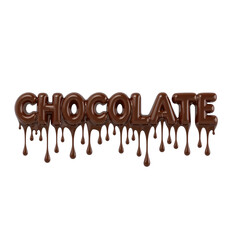 Decadent chocolate typography with flowing drips against a dark and inviting backdrop
