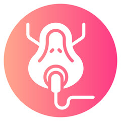 oxygen mask gradient icon