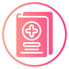 Obraz premium medical report gradient icon