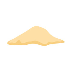 Pile of beach sand vector illustration