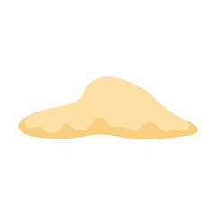 Pile of beach sand vector illustration