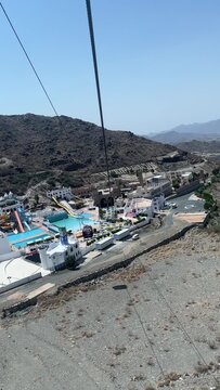 cable car at taif ,mountain