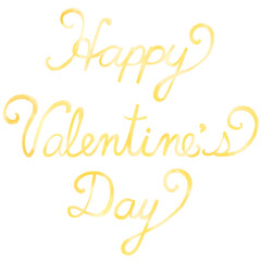 文字素材　Happy Valentine's Day	