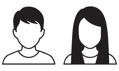 Professional Avatar & Blank Profile Icons | User ID, Login, and Verified Icon Set