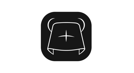 Simple Black and White Medical Icon Design for Healthcare.