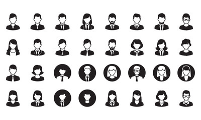 Business Profile, Team, and ID Card Icons | User Avatars & Verification Glyphs