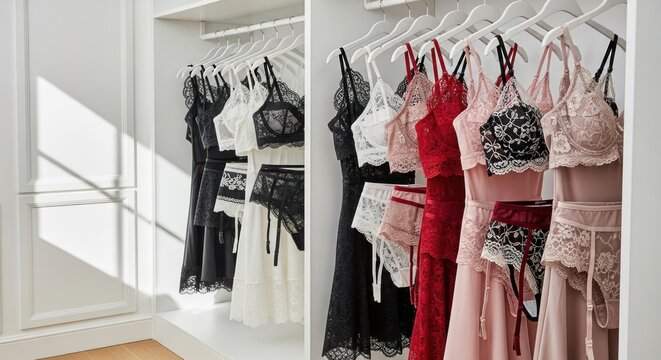 Lingerie Closet Images – Browse 2,374 Stock Photos, Vectors, and Video