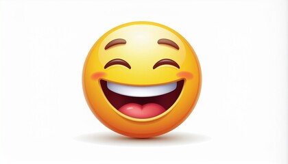 Laughing Smiley Emoji Vector Illustration