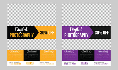 professional photography print flyer or poster template