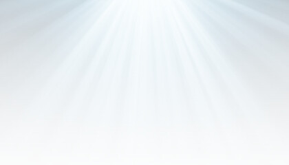 Background with blue rays of light, shimmering sunbeams and soft glow effect.