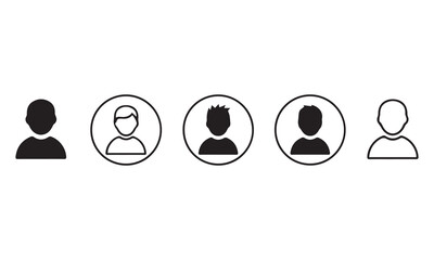 Premium User Icon Set: Profile Avatars, Business People, ID Cards, and Question Mark Graphics