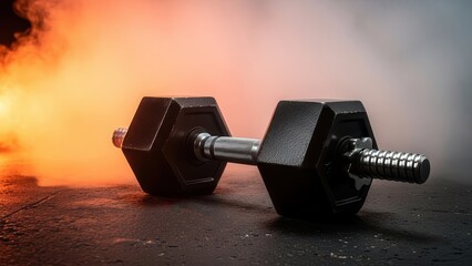 Achieve your fitness goals with this heavy dumbbell on the floor today