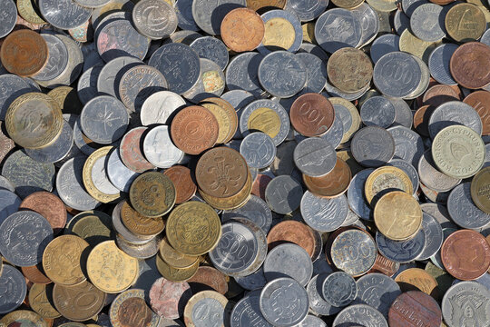 Assorted Coins from Multiple Countries