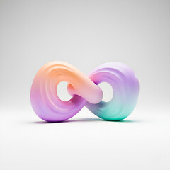 Abstract Fluid Gradient Infinity Symbol Background Design