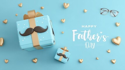 Celebrating father's day with happy children’s invitations love-filled designs and gift signs in a cheerful environment