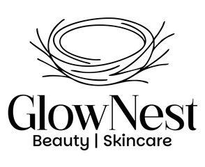 GlowNest Minimal Skincare and Beauty Brand Logo