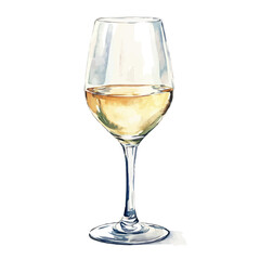 An Elegant glass wine glass painting design collection, hand-painted watercolor style, vector set available in EPS, Simple illustration, vectorized