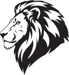 lion head silhouette