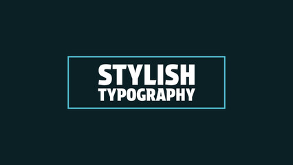 Stylish Motion Typography