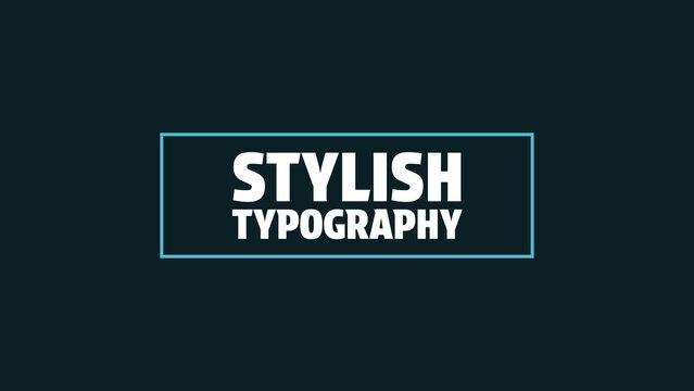 Stylish Motion Typography