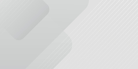 Abstract gray background with white diagonal stripes and modern geometric shapes. Minimalist background concept for covers, brochures, presentations and certificates. EPS. 3