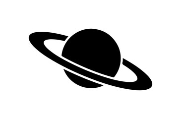 Striking planet Saturn illustration ready for space exploration branding, science education materials, or futuristic technology concepts, originally from vector art
