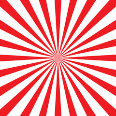 Abstract red and white retro with sunburst pattern colorful design. Vintage sunrays illustration swirl line. sun beam vector banner design and comic burst gradient concept pattern.