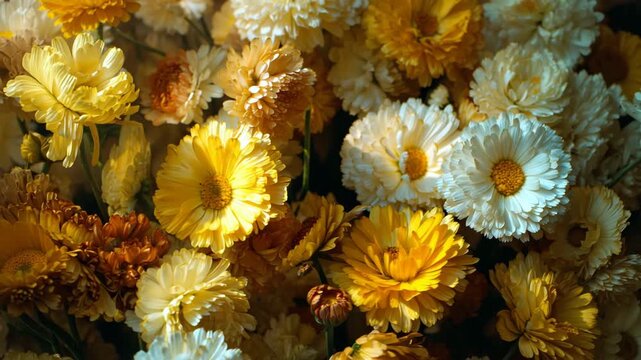 yellow white flower