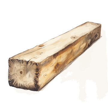 Beautiful wooden barn beam painting design set. Hand-painted style, vectorized, vector set available in EPS, An Elegant watercolor painting design collection