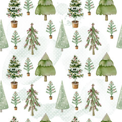 Xmas trees pattern.