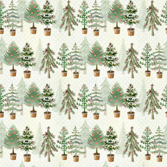 Xmas trees pattern.