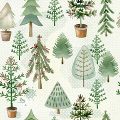 Xmas trees pattern.