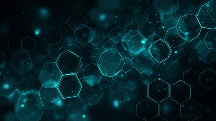 Glowing abstract geometric network pattern forms a dynamic digital background