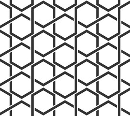 Abstract geometric background. Modern seamless texture with intersecting stripes.