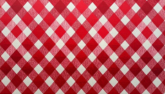 red and white tablecloth