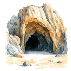 A hand_painted cave style, vectorized, vector set available in EPS An Elegant watercolor painting design collection
