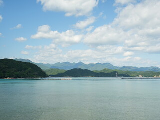空、海、山の風景