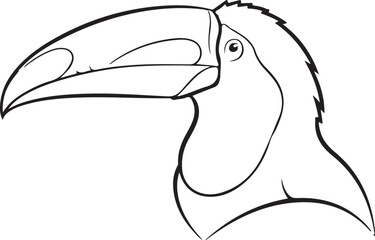 vector illustration of an illustration of a bird