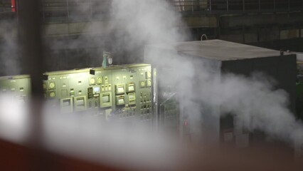 Panel with indicator on thermal or atomic station