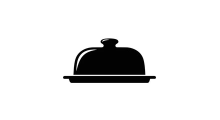 Elegant Cloche Food Cover A Culinary Presentation Icon.