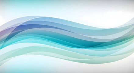 An artistic blue vector design featuring flowing waves and light curves creates a motion-inspired abstract water backdrop for business wallpaper or web style illustrations