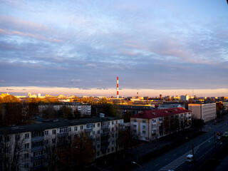The city outdoor Factory chimneys.